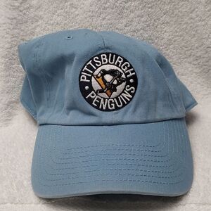 47 Brand Light Blue Pittsburgh Penguins XL Stretchfit Hat - New
